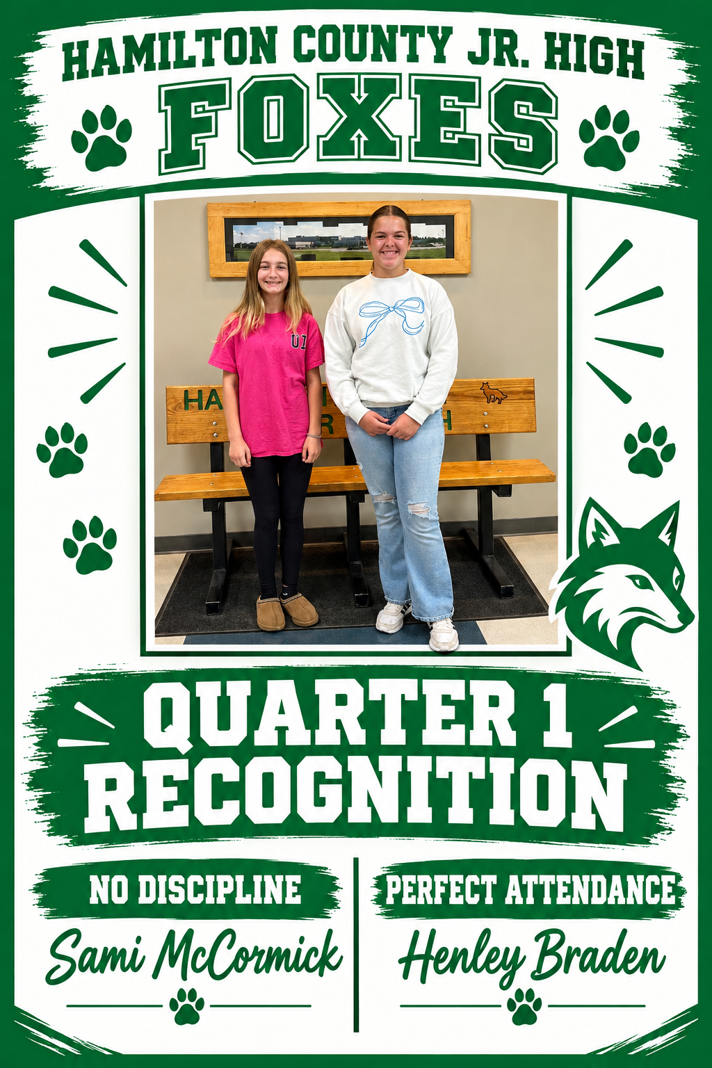 Quarter 1 Recognition